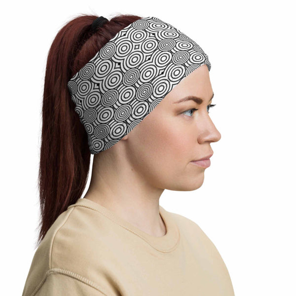 Black & White Circle | Gaiter Mask