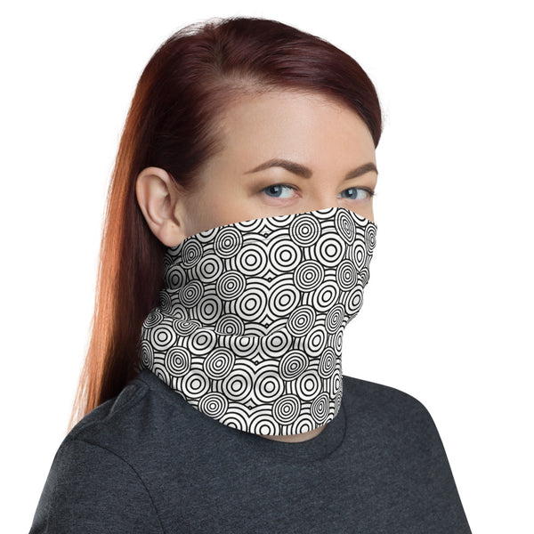 Black & White Circle | Gaiter Mask