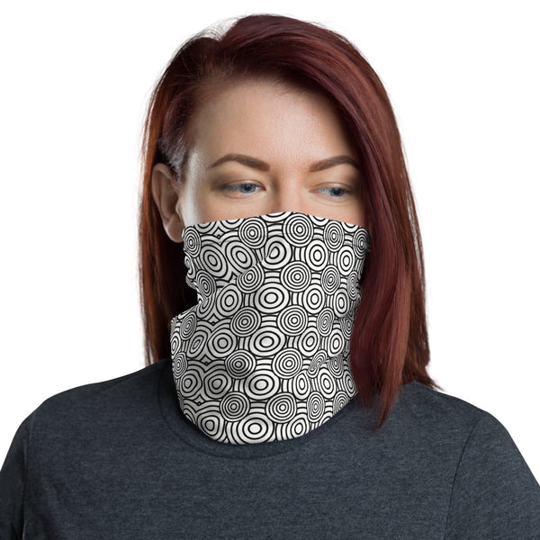 Black & White Circle | Gaiter Mask