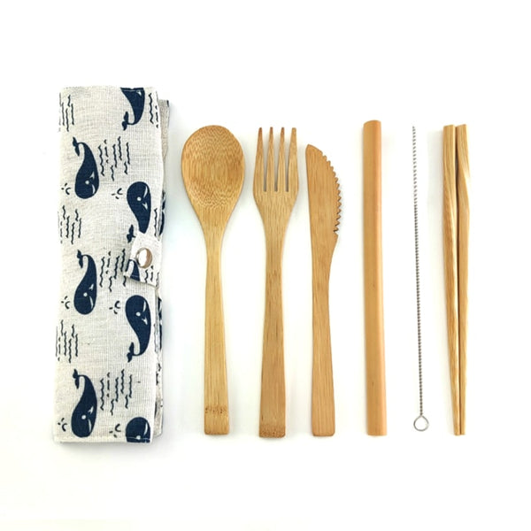 Reusable Bamboo Cutlery Set