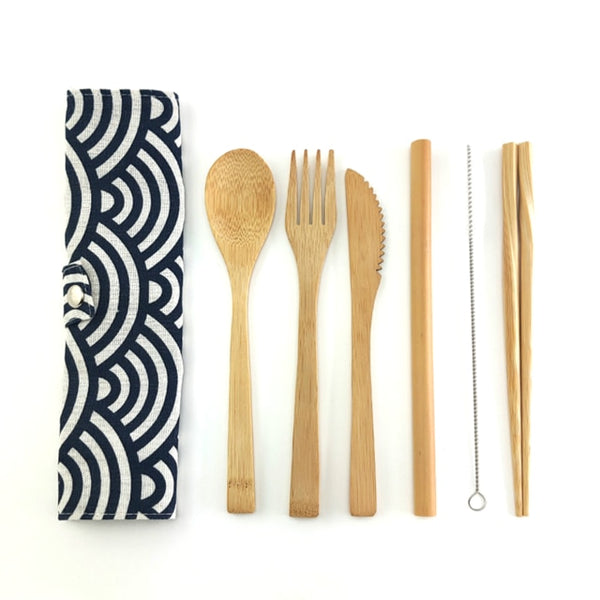 Reusable Bamboo Cutlery Set