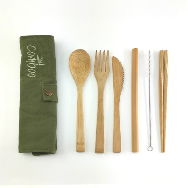 Reusable Bamboo Cutlery Set