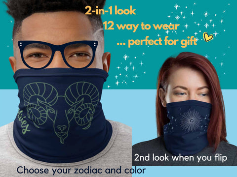 Aries zodiac | Gaiter Mask