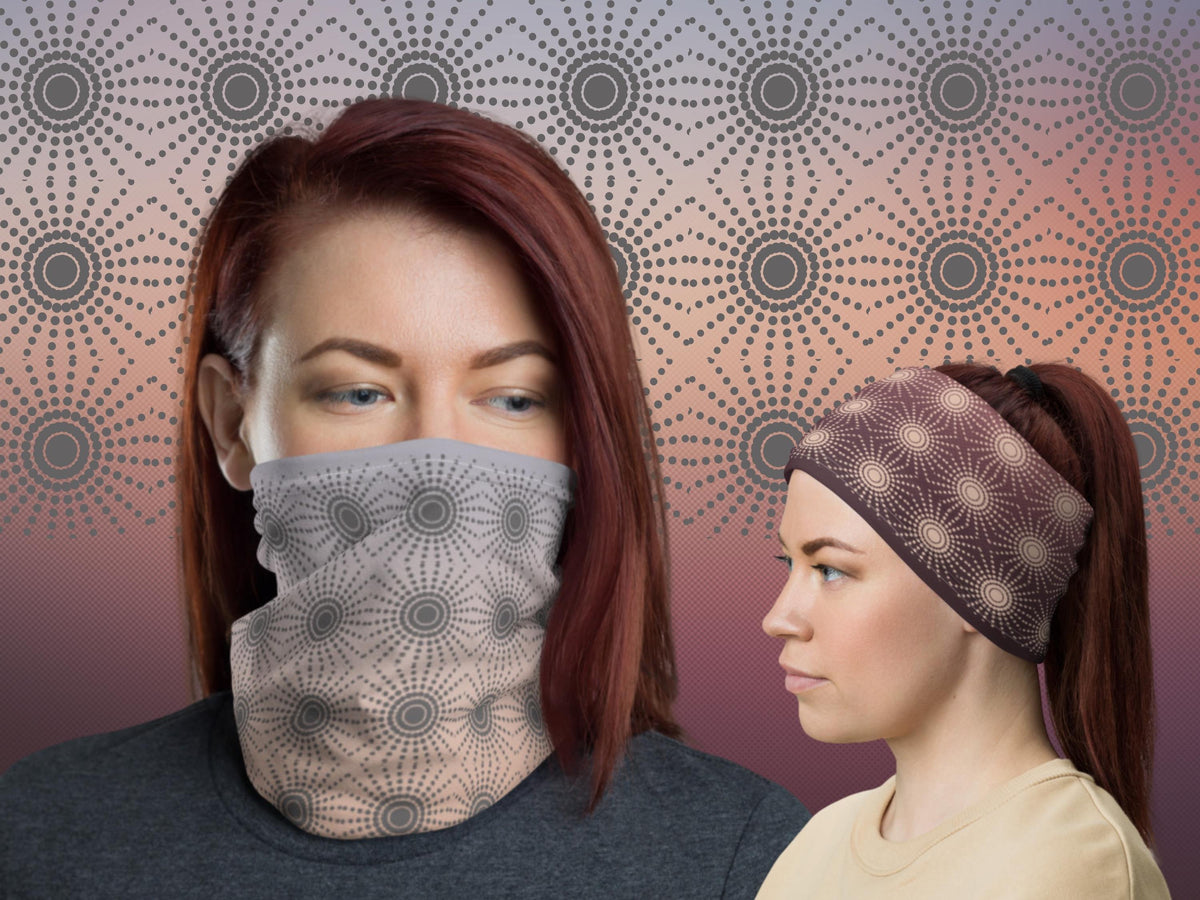 Geometry gradient | Gaiter Mask – Travelite Design