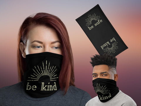 Be Kind Be Safe Bonnie Henry | Gaiter Mask