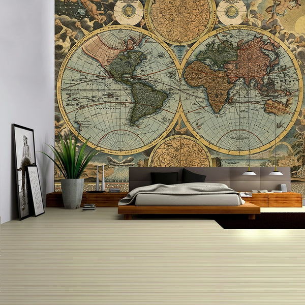 Treasure Map  | Printed Tapestry | Wall Hanging for Living Room & Bedroom